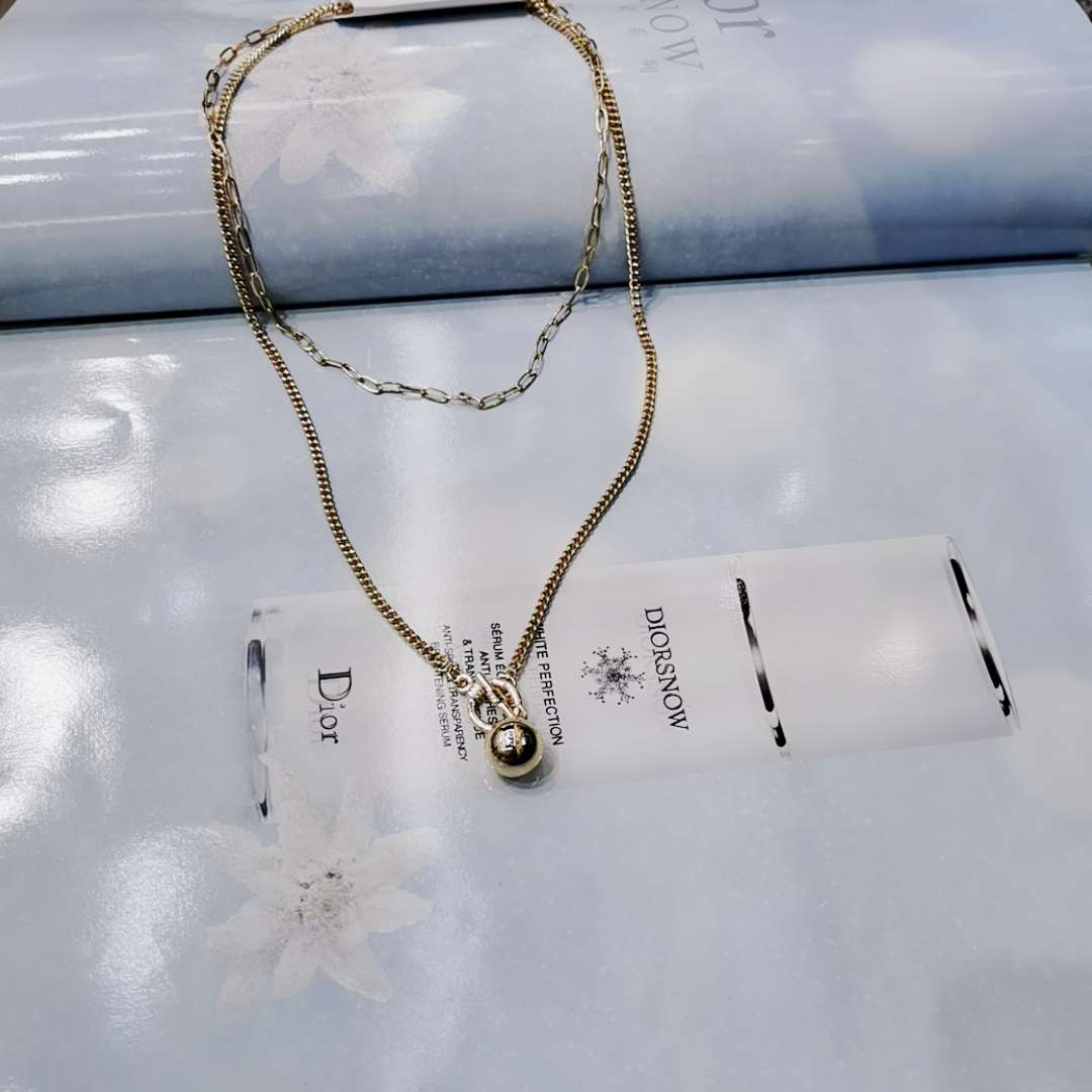 Wholesale baozhu steel beads necklace titanium steel gold jewelry personality necklace thumbnail