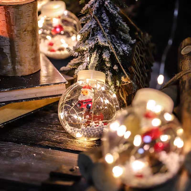 led小鹿灯圣诞树圣诞铃铛铜丝灯窗帘灯房间装饰许愿球浪漫细节图