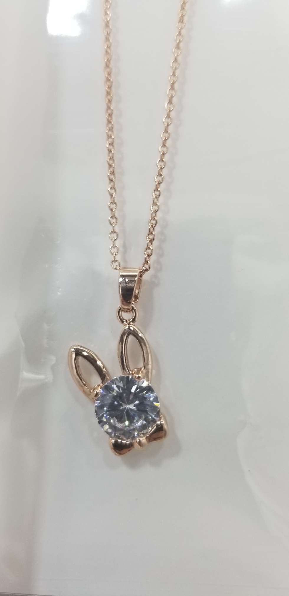 Vintage choker creative zircon necklace color rabbit thumbnail