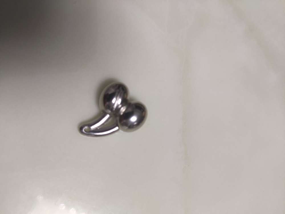 Cherry Pendant Ccb Material, Electroplated White K Specification drawing