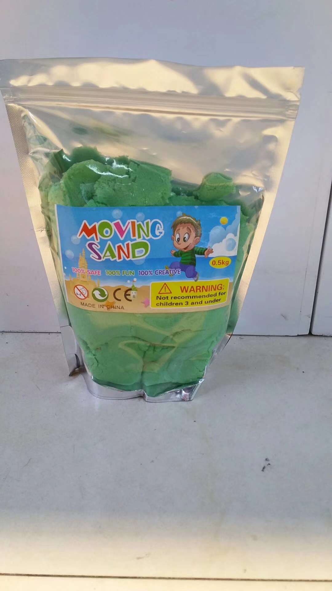 500g铝箔袋装太空沙锻炼孩子动手能力厂家直销石英砂