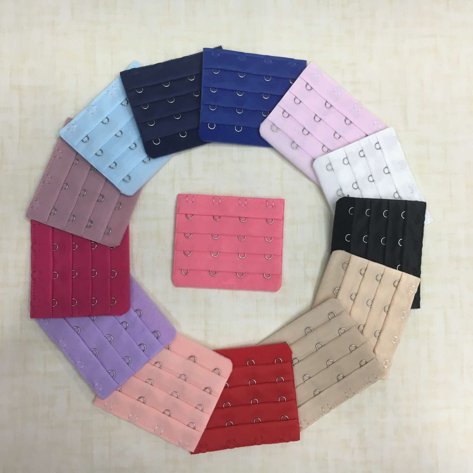 Four row and four button bra back extension button bra connection button extension button stainless steel bra buckle thumbnail