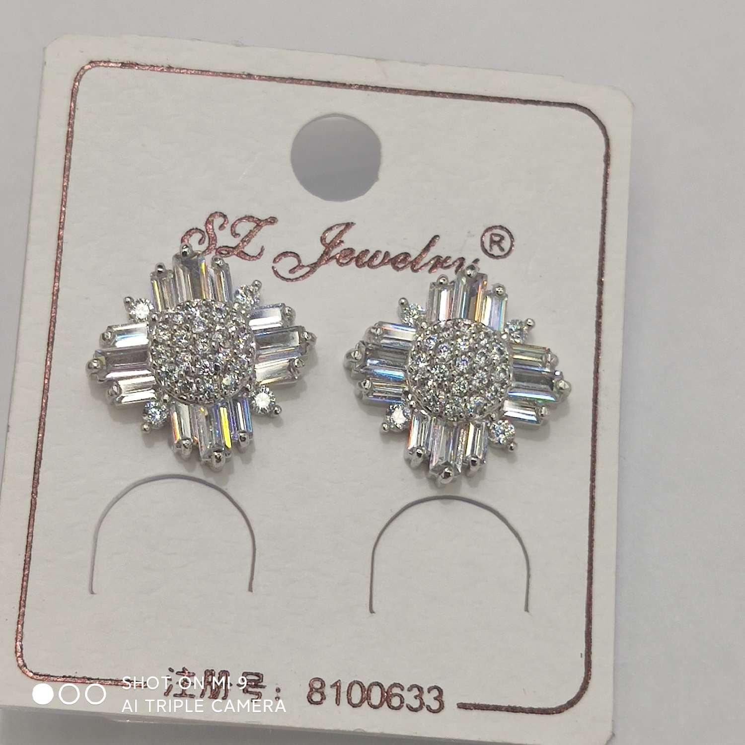 流行饰觉 S925纯银耳针韩版精致锆石微镶耳环耳钉华丽闪耀耳饰女