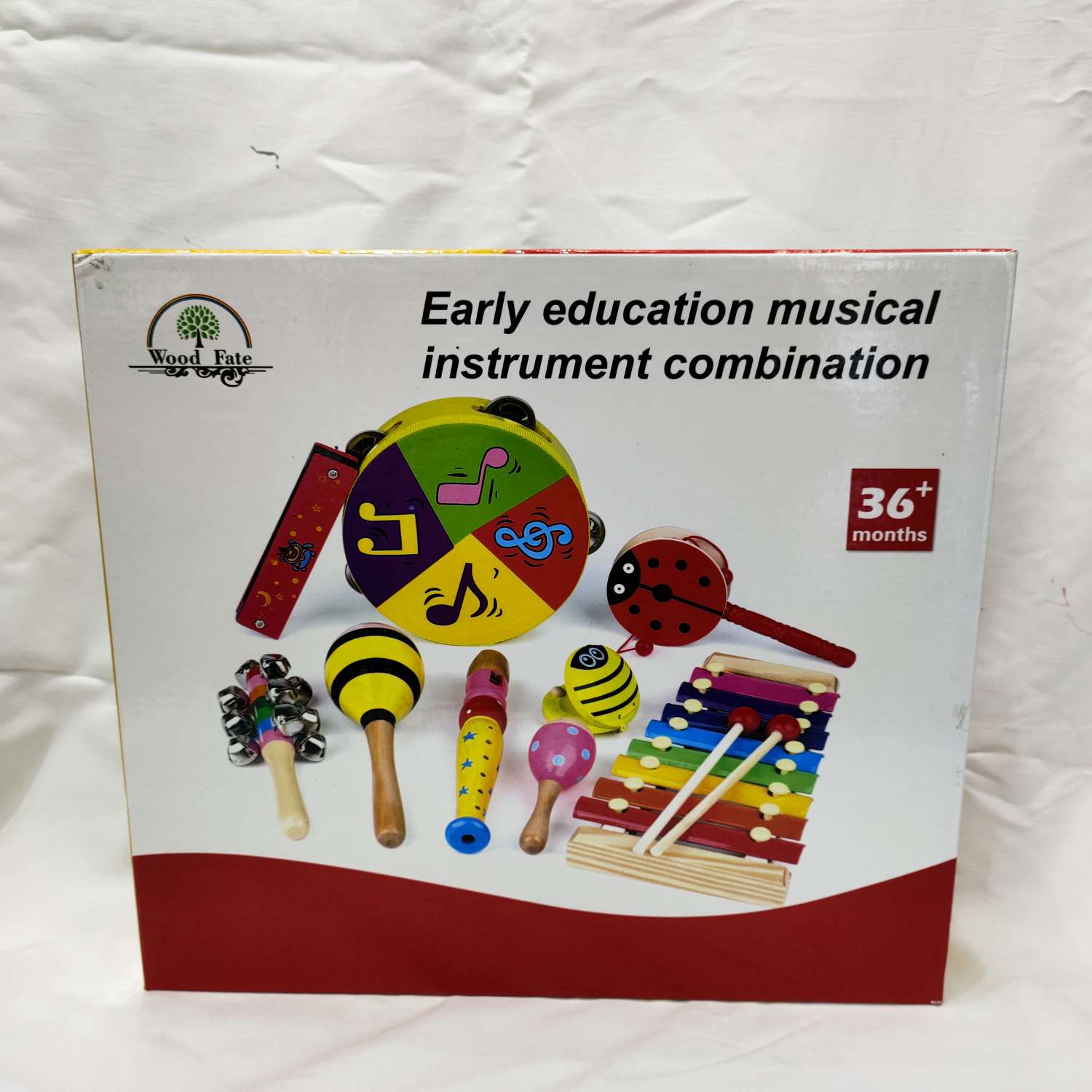 幼儿早教木制乐器8件套