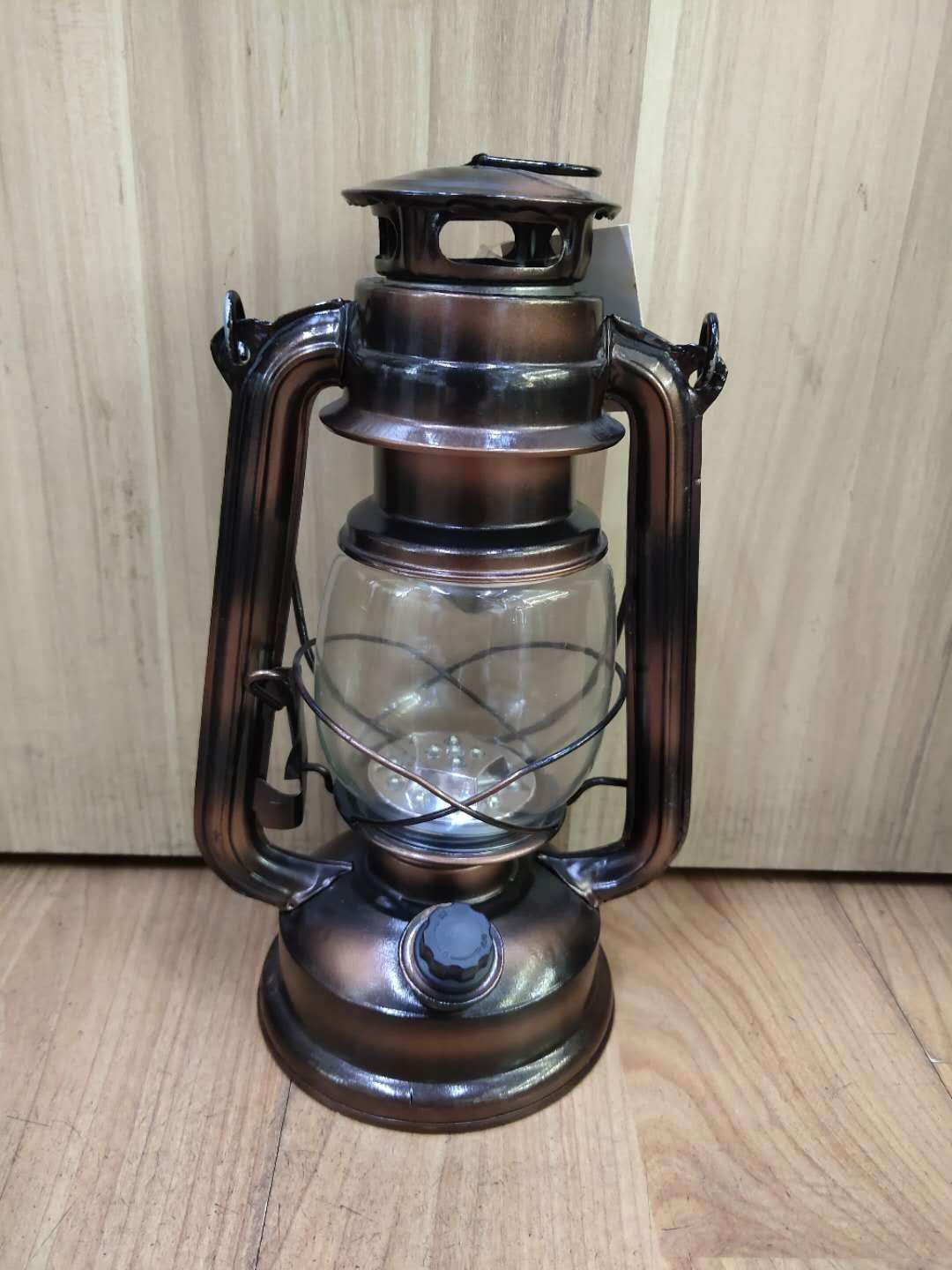 电镀古铜色LED煤油灯烛台JK235复古铁艺风灯烛台小夜灯提灯民宿阳台花园