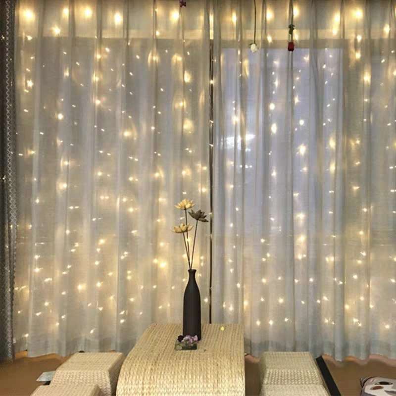 Colorful lights, flashing lights, light strings, starry sky, color-changing curtain lights, internet-famous room decoration details Picture
