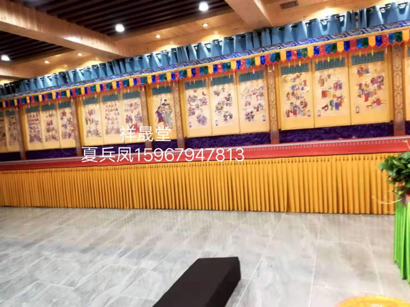 祥晟堂佛具 水陆用品内堂水陆画佛教内堂卷轴佛画像整套73幅