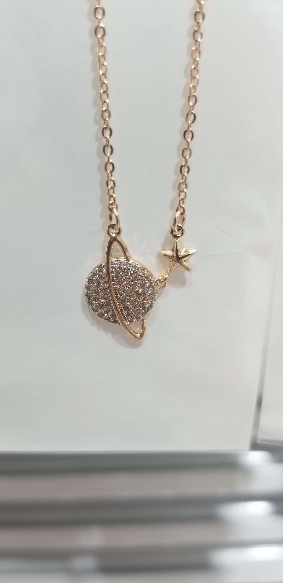 Vintage choker creative zircon necklace color preservation interstellar
