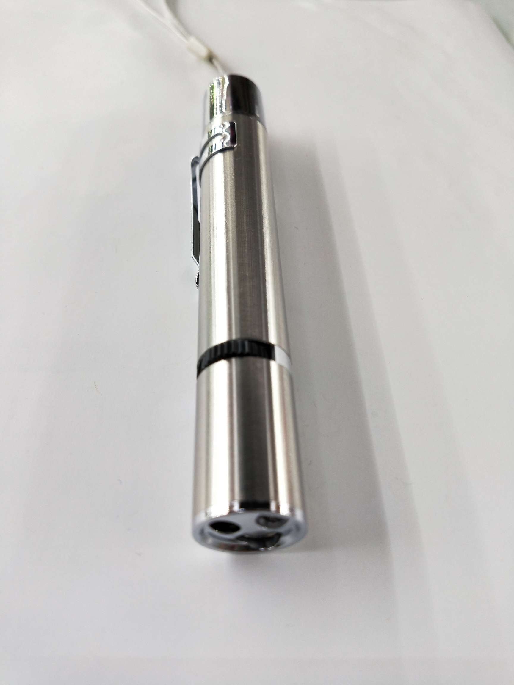 USB charging five-head laser light, white light, banknote inspection light keychain details Picture