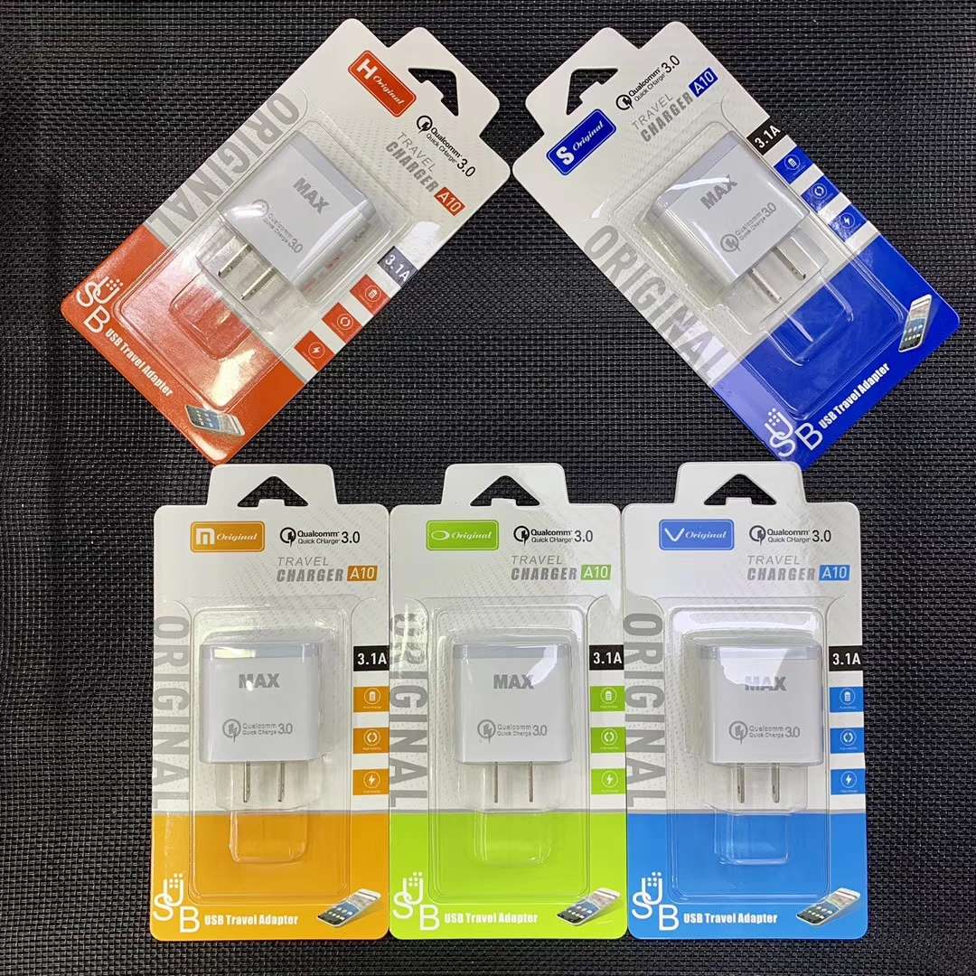 套装充电器快充原配数据线5V2A安卓苹果华为等手机通用白底实物图