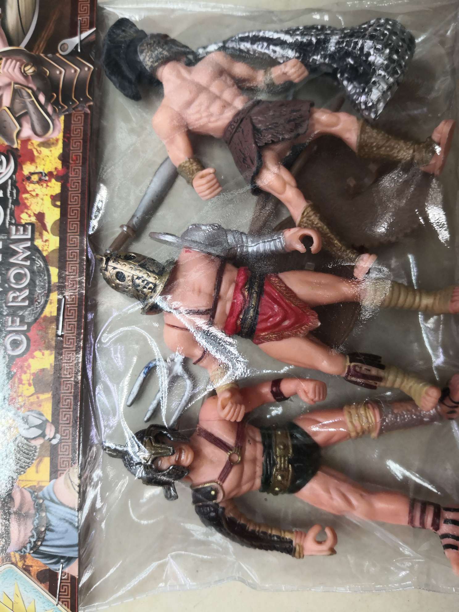 Roman Gladiator three mixed - style card head packaging educational toys