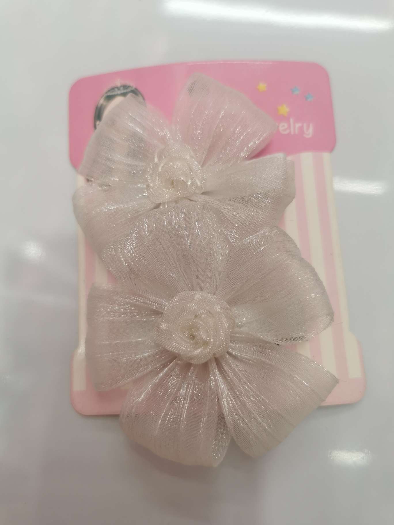 Wrinkled yarn five-petal flower duck sandwich details Picture