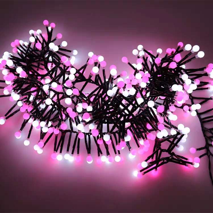 led color lights, starry sky, firecracker lights, beads, Christmas festival decorations, two-color outdoor courtyard decorations details Picture