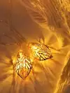 3d leaf ironwork battery lights, colored lights, string lights, flashing lights, ins room decoration, Internet celebrity and girlish bedroom arrangement Specification image
