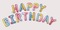 17寸小号美版happy birthday生日快乐字母套装铝箔气球派对装饰气球细节图
