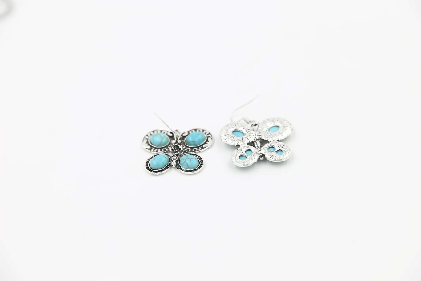 Jerry fashion Korean version new butterfly jewelry earrings Turquoise earrings 0009