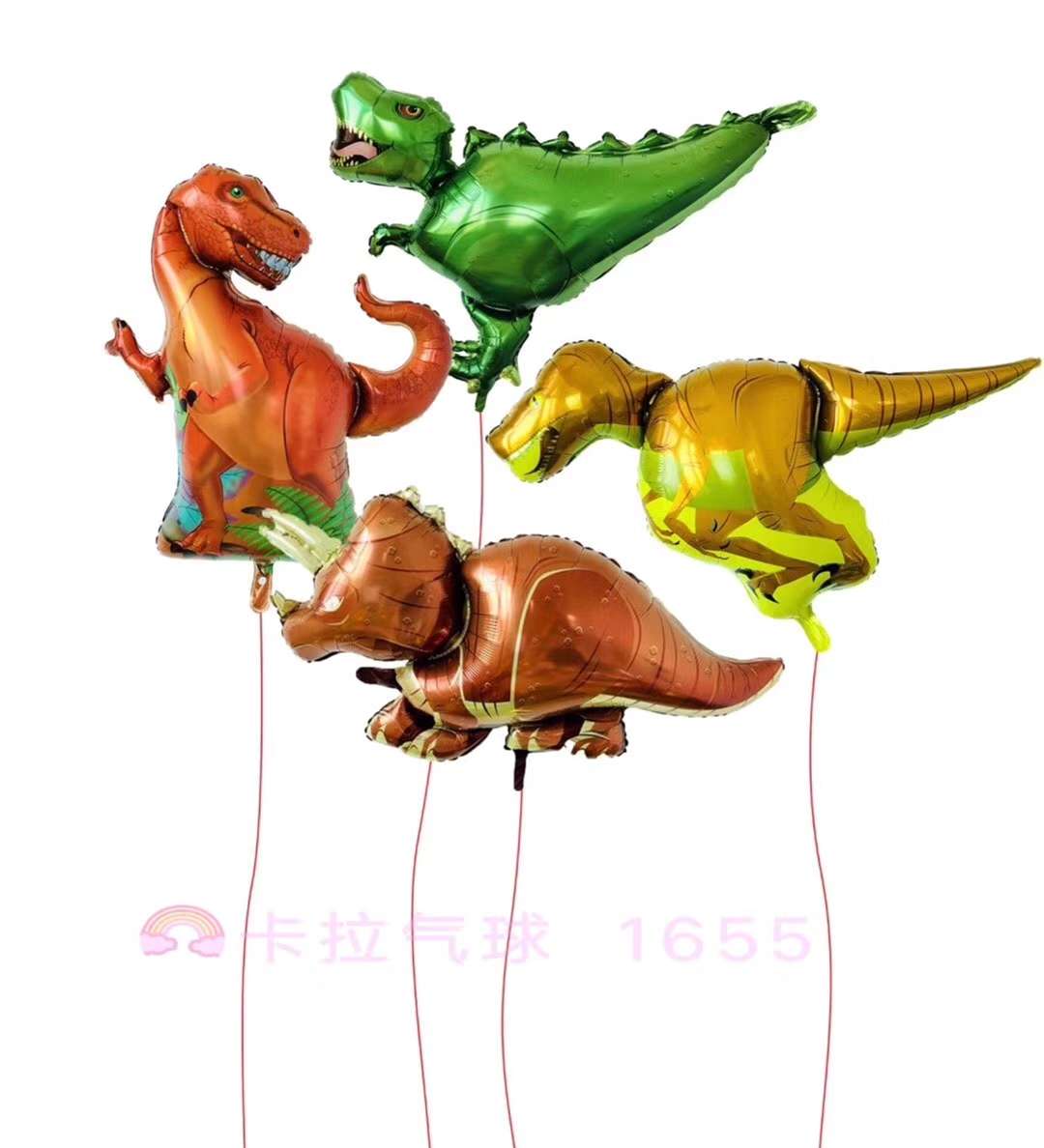 大造型100cm恐龙造型卡通气球派对装饰铝箔气球批发