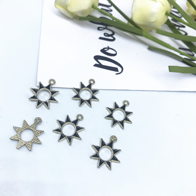 DIY jewelry accessories, alloy painting oil pendants, hanging ropes, decorative items Specification image