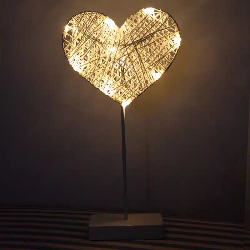 女神节送女友礼物创意led小夜灯藤条造型灯电池灯闺蜜生日特别礼物细节图