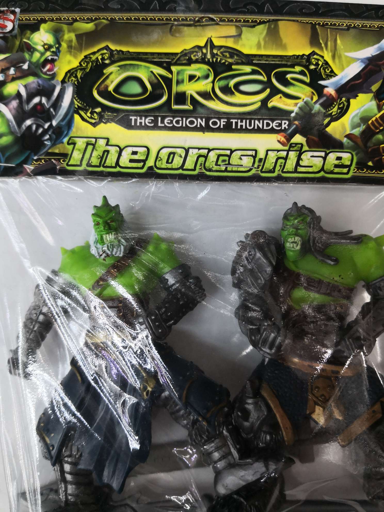 Two mixed goblin puzzle pieces