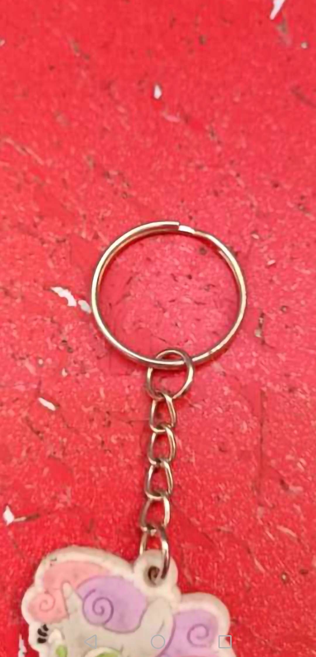 Round Wire Key Ring Chen Gong Accessories Manufacturers Direct Sales Diy Network Red Explosive