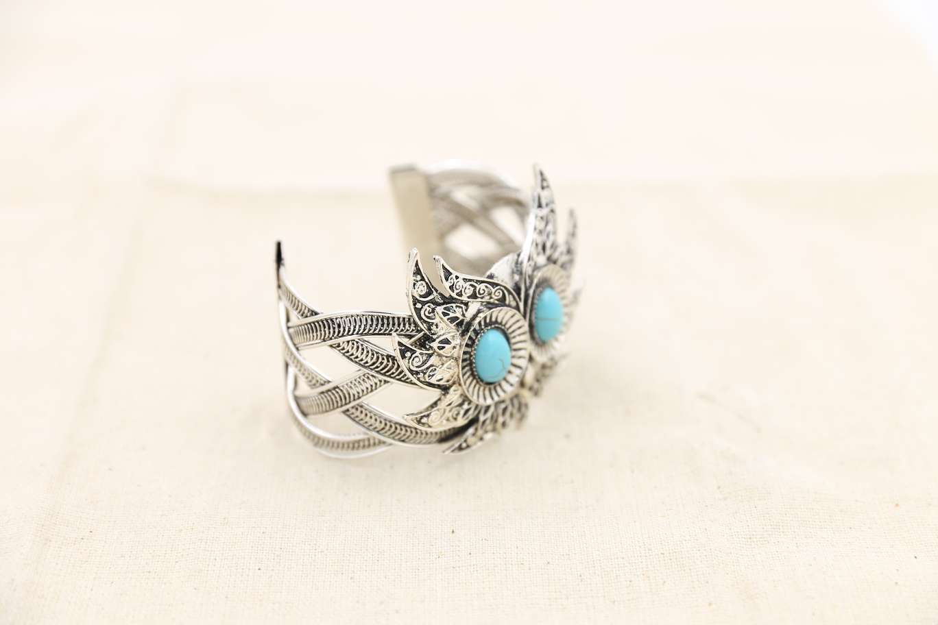 Owl bracelet Turquoise bracelet