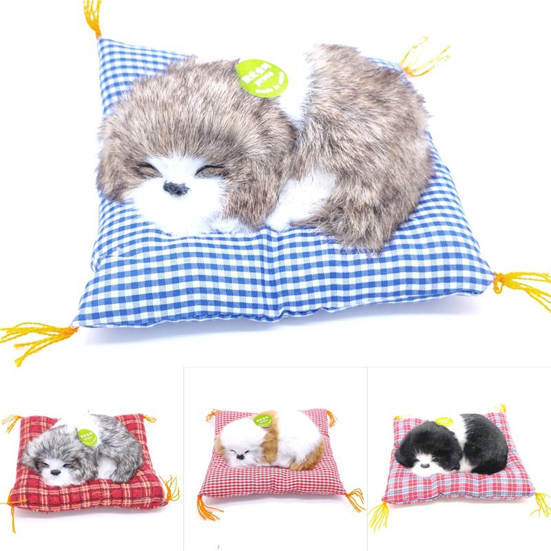 仿真小狗玩具仿真布垫睡狗厂家直销现货供应大量批发仿真动物小狗详情图6