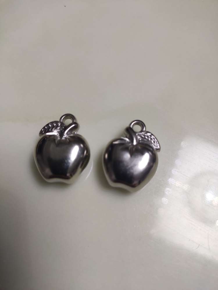 Apple Pendant Ccb Material Electroplated White K