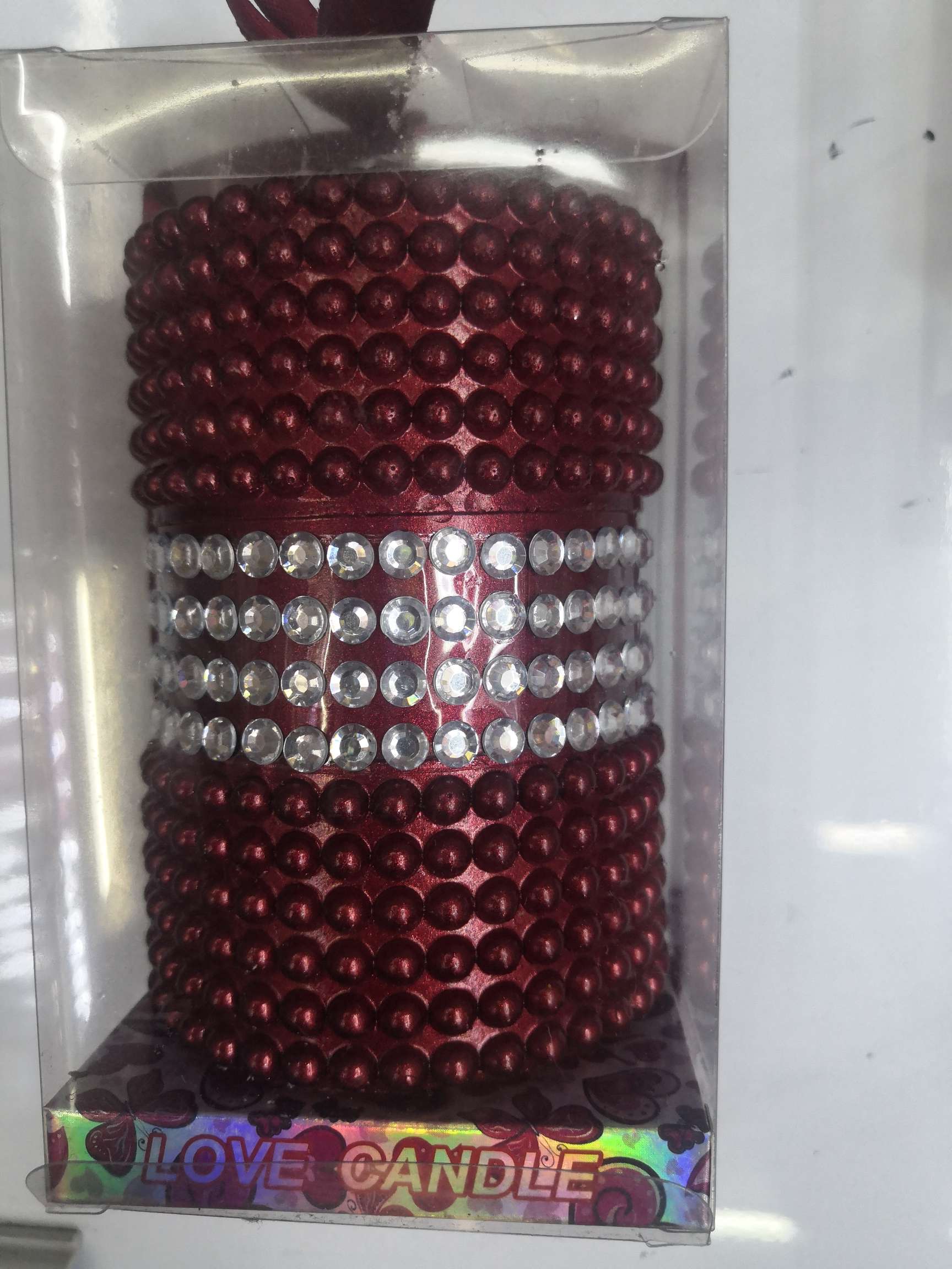 7Cm*10Cm Candle, With Pvc Packaging Is 7.3Cm*12Cm Pearl-Plated Candle, Color 4 Kinds, Elegant Model Can Be Mixed Batch. Please Consult 139068 Specification drawing