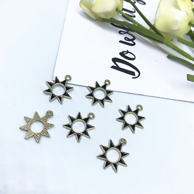 DIY jewelry accessories, alloy painting oil pendants, hanging ropes, decorative items undefined