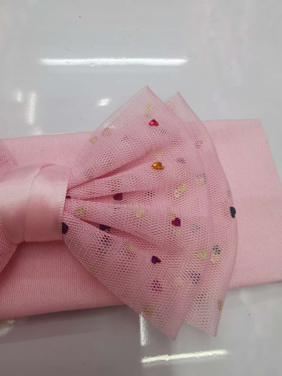 Colorful sequined bow tie children's hair band details Picture
