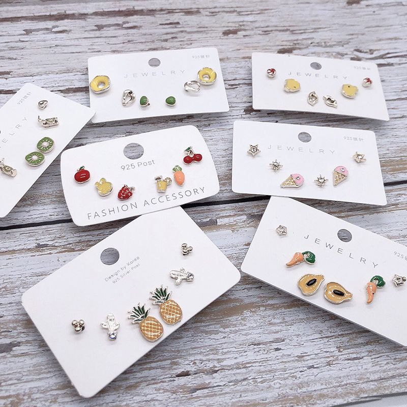 925银针耳钉，保色耳钉，冰激凌耳钉细节图