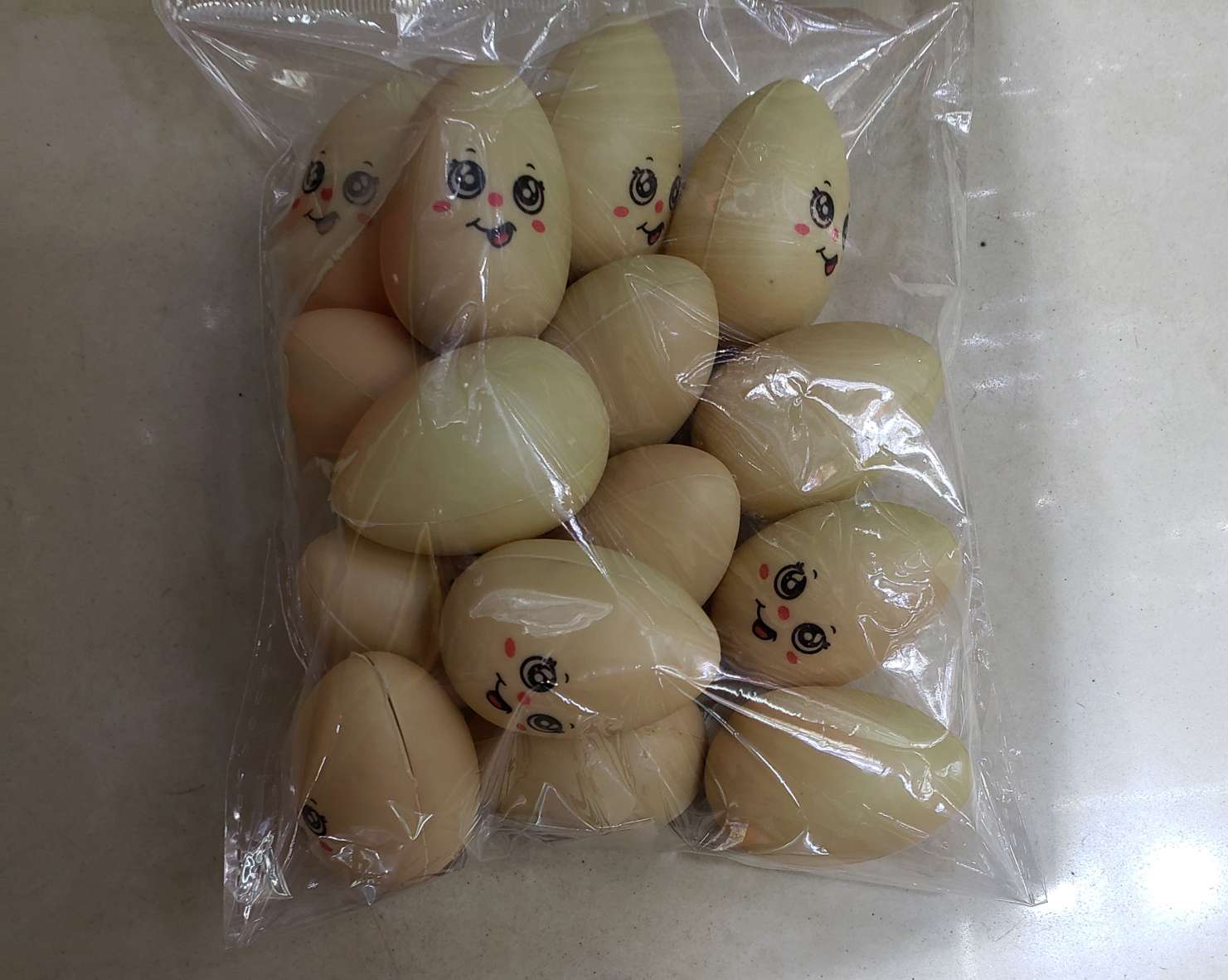 Plastic cartoon labeled eggs thumbnail