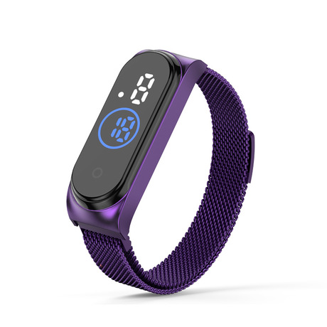 Pantalla táctil reloj electrónico a prueba de agua milan correa de hierro absorbente para eventos regalar venta directa de fábrica reloj LED pequeño regalo juguetes electrónicos de alta altura 1 Specification image
