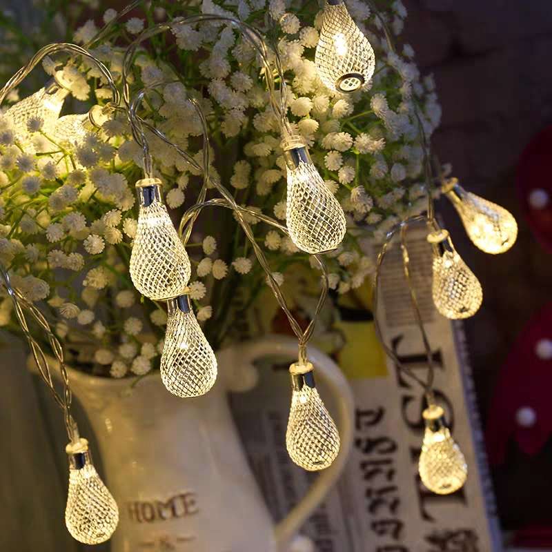 Colorful light strings, iron art battery lights, girlish room decoration, dormitory decoration, Instagram Internet celebrity romance Specification image