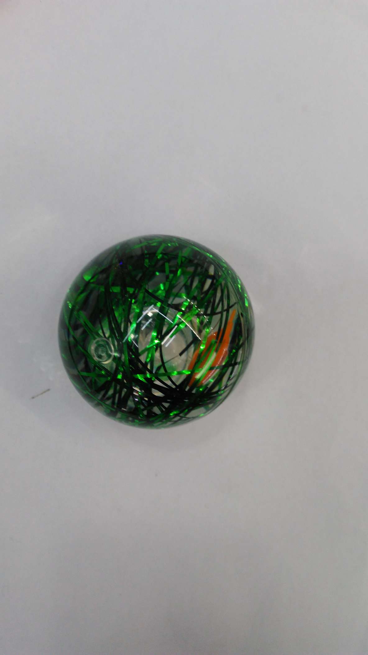 65MM gold thread elastic glittering crystal ball, mixed in four colors.
