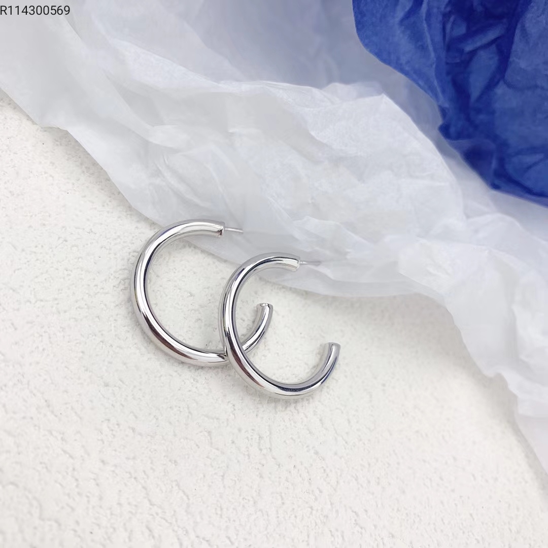 Cool breeze simple ear ring 925 sterling silver classic web celebrity temperament earrings, silver base silver ornaments