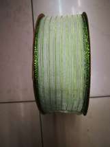 3.8cm绿色硬网纱带
