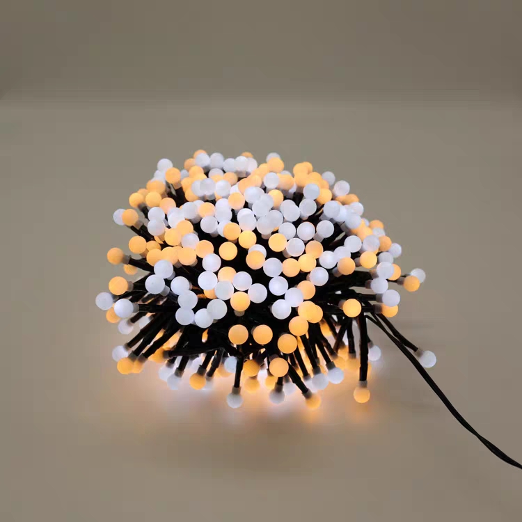 led color lights, starry sky, firecracker lights, beads, Christmas festival decorations, two-color outdoor courtyard decorations Specification image