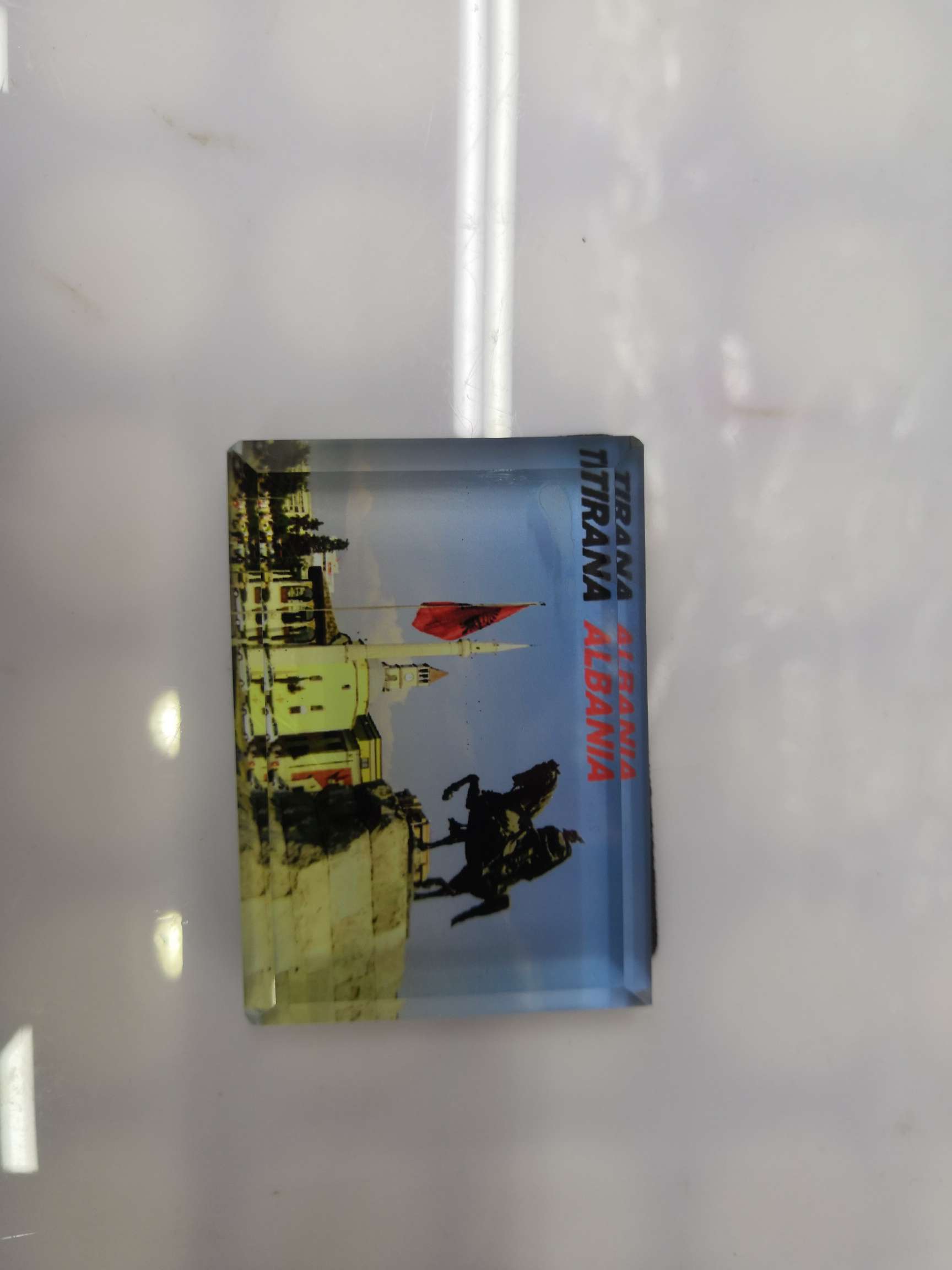 严凡水晶工艺7951。6.5X6.5T形水晶冰箱贴