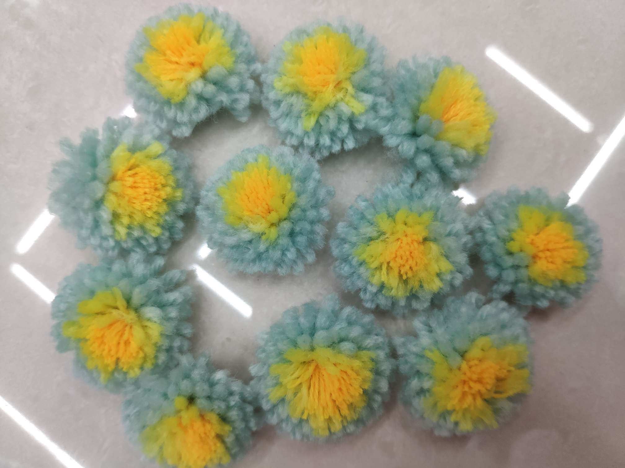 30mm太阳花 爆菊花毛球花艺配件1000个 包装批发 价格 库存 义乌小商品城