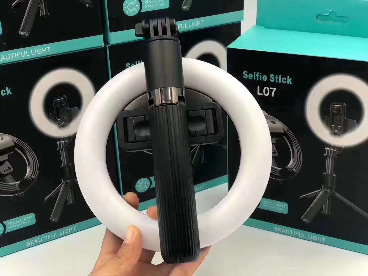 手机补光灯/ringlight/直播设备补光灯/补光灯/柔光灯直播白底实物图