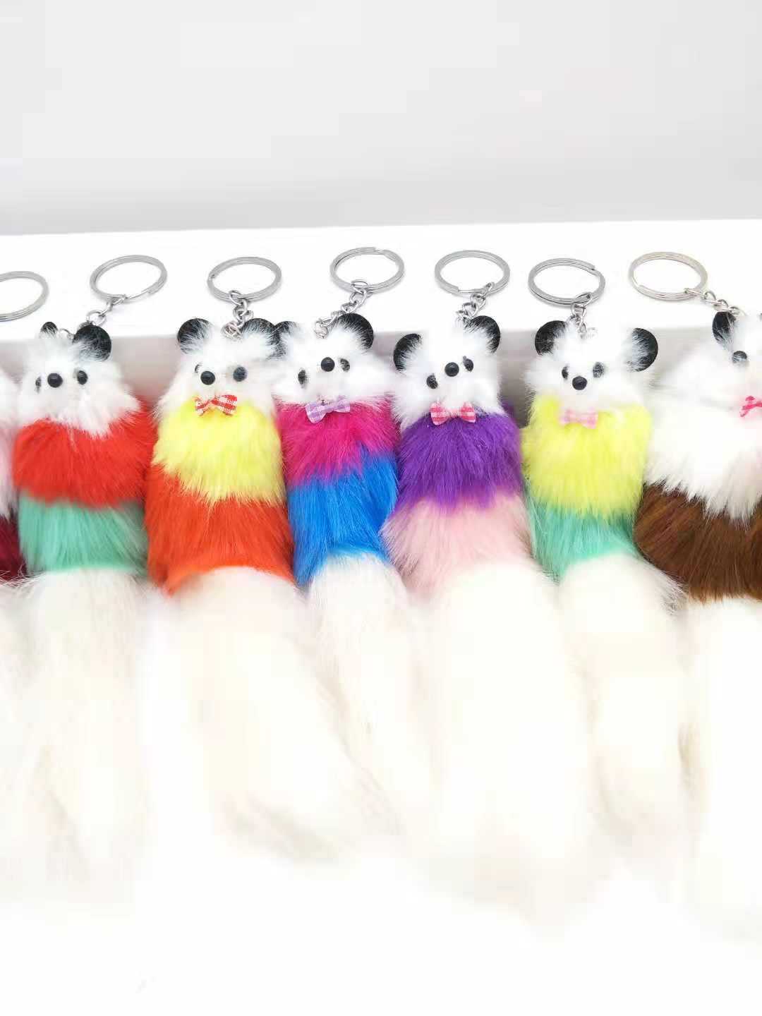 新爆款仿毛捏叫狐狸公仔挂件 韩版毛绒挂饰批发 包包挂件钥匙扣