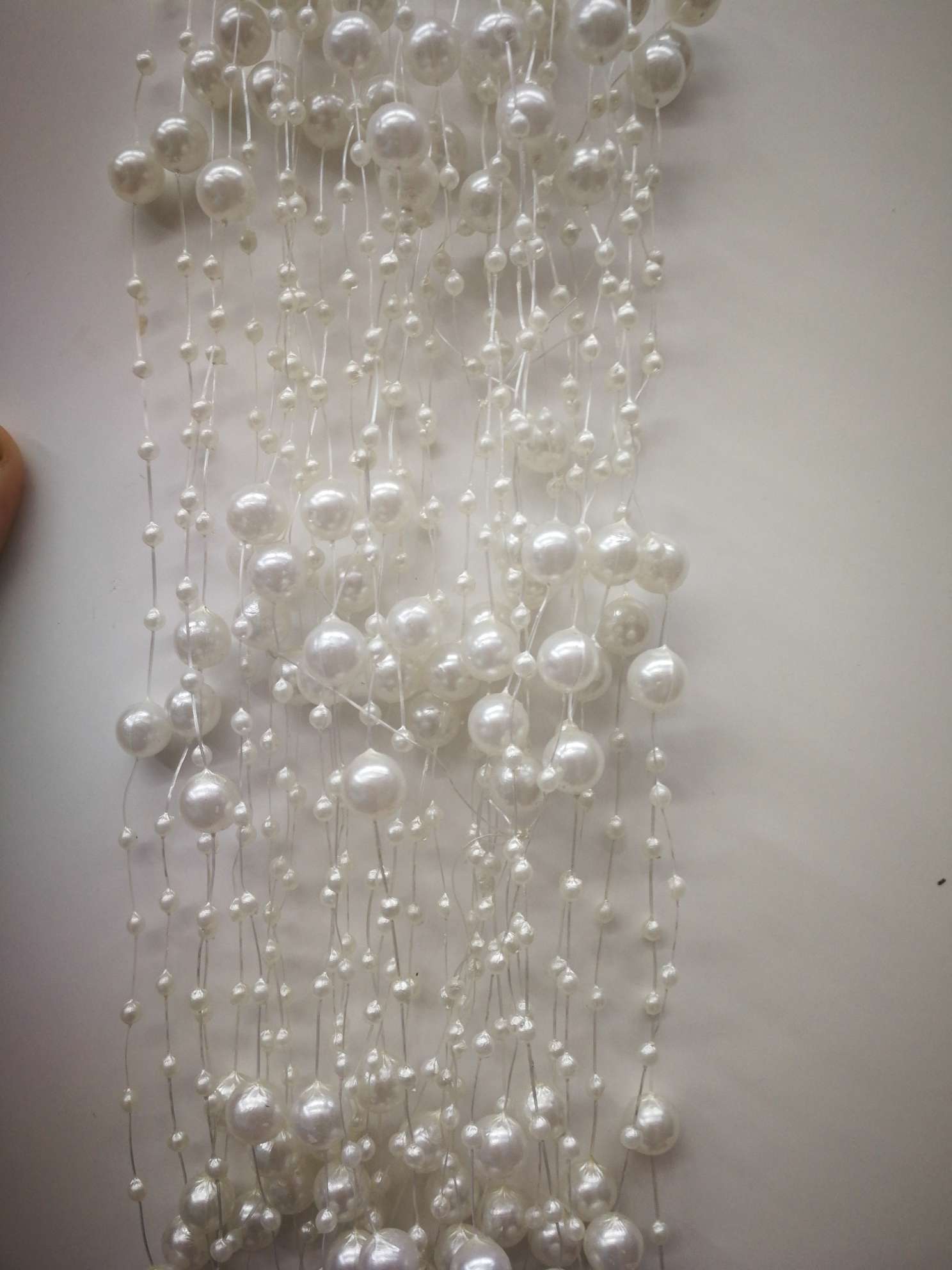 8+3渔线纯白米白，用于头饰，挂件，饰品配件，装饰品，工艺品装饰等等