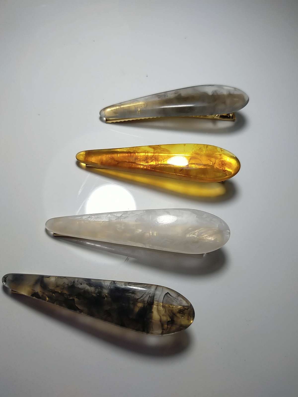 Water drop resin hairpin hair accessories manufacturers direct sale thumbnail