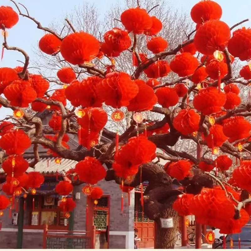 Plastic paper lanterns, New Year supplies, lanterns, palace lanterns Specification image