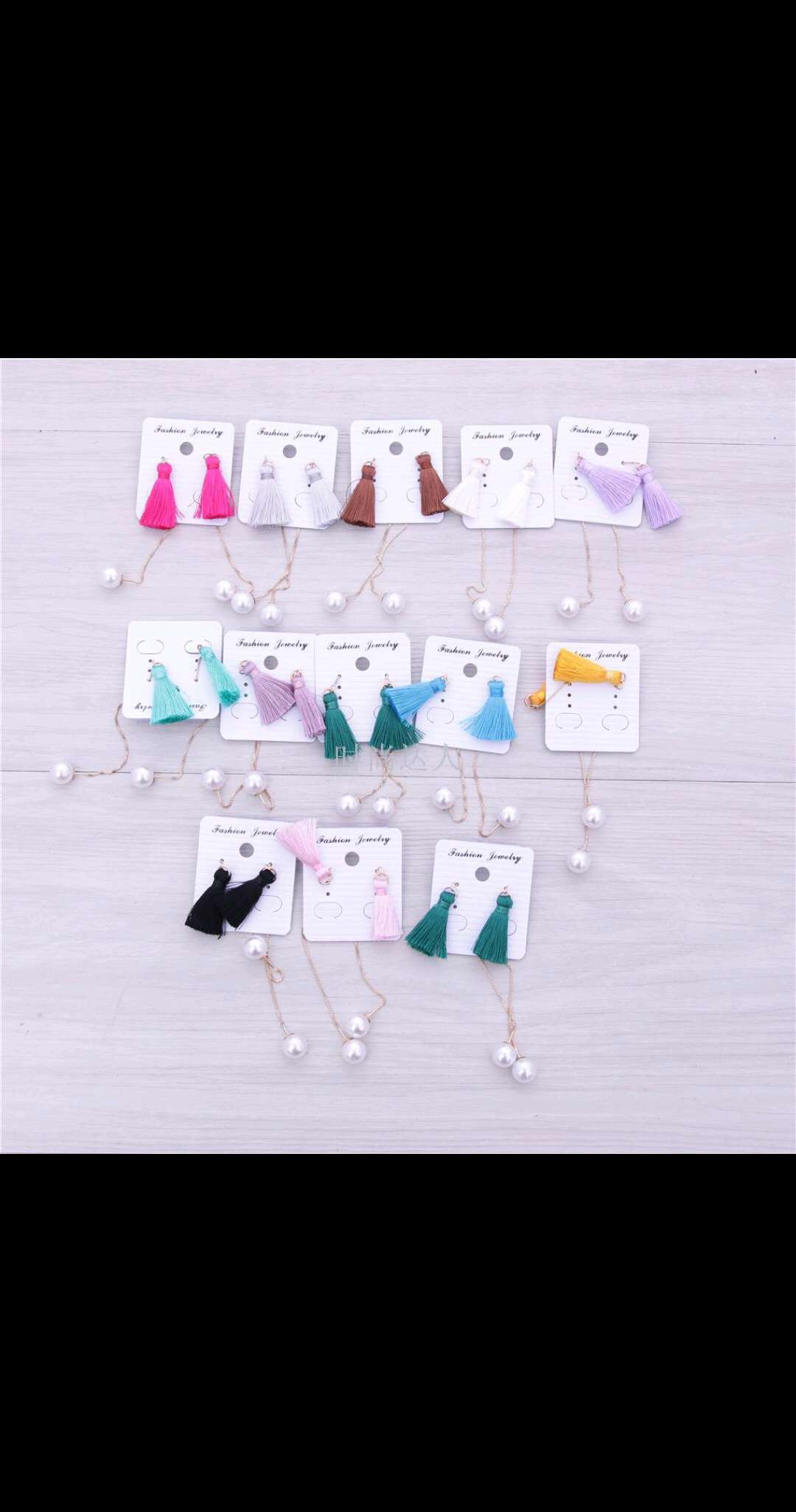New stylish Korean earrings, ear thread pendants, personalized earrings, ear studs, gold-plated, super fairy-like, versatile for Internet celebrities Item Picture