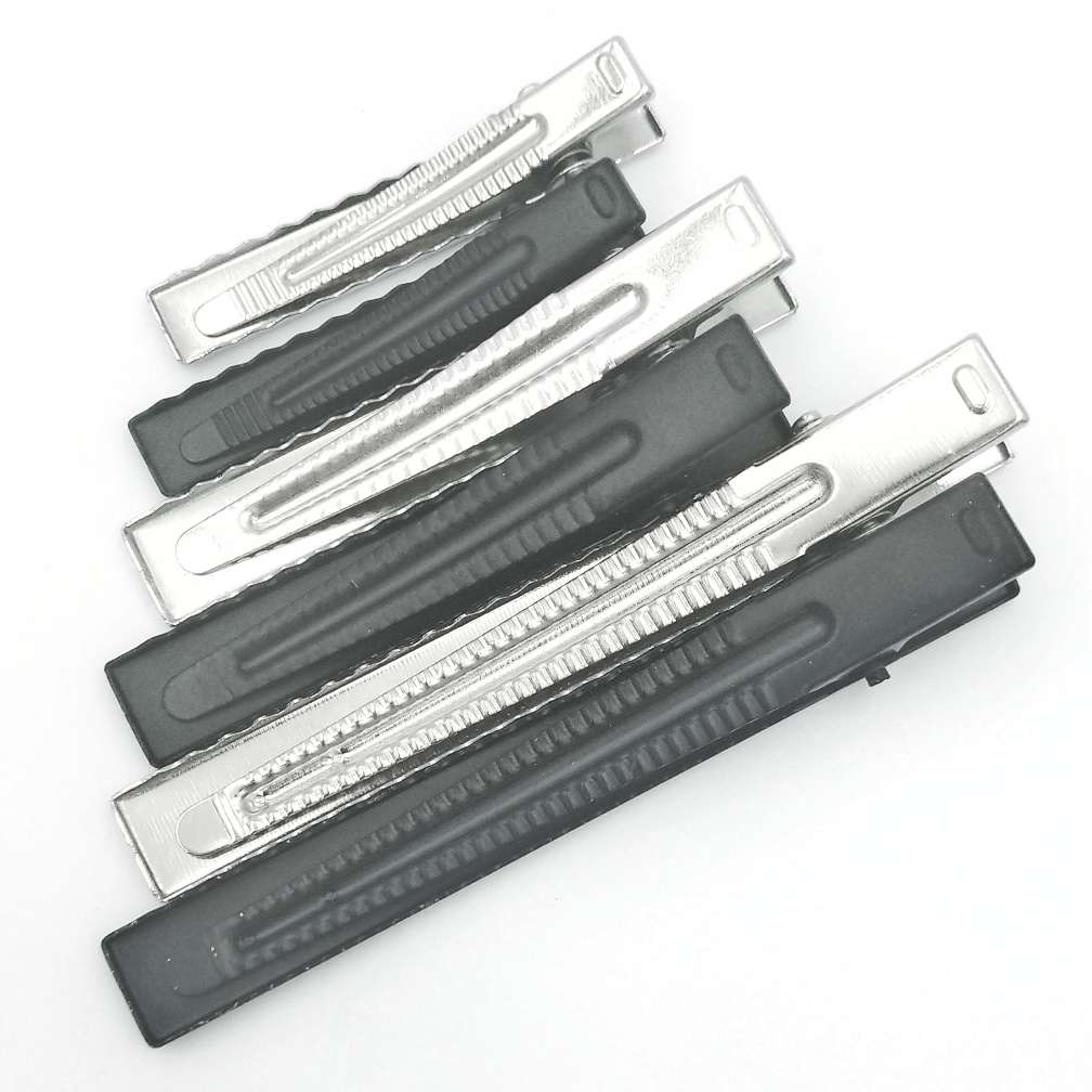 6cm加厚方夹DIY饰品配件镍色鸭嘴夹手工制作DIY发夹自做夹发饰手作饰品夹子发卡头饰蝴蝶结材料配件白底实物图