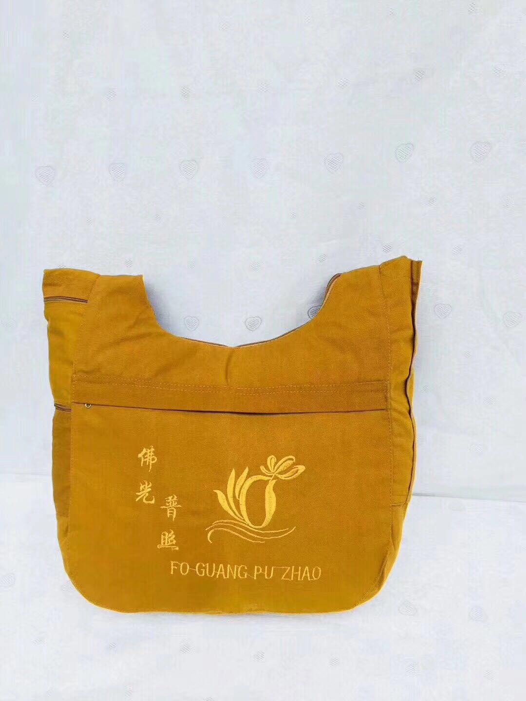 Buddha bag, single-shoulder bag, monk bag, incense bag, crescent-shaped bag, men's and women's diagonal cross canvas, Buddhist monk bag, layperson bag, Buddha bag, monk bag