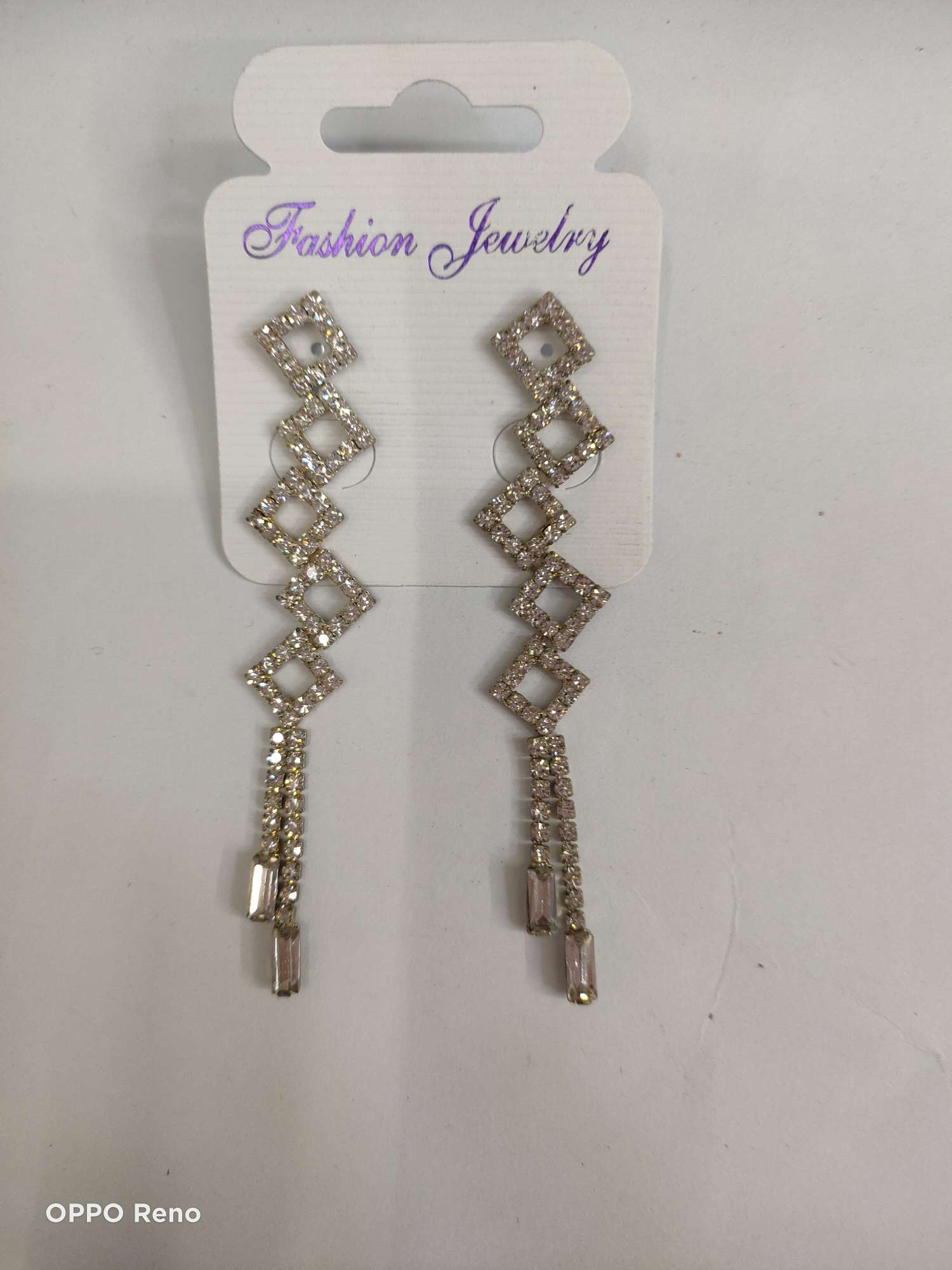 Korean style block earrings